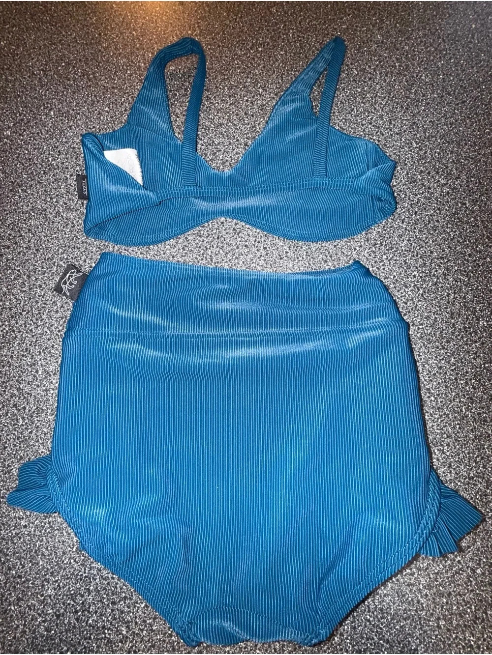 Tiger Friday Ruth Dance 3 Piece Set Teal Size Child X-Large, Bralette,Shorties